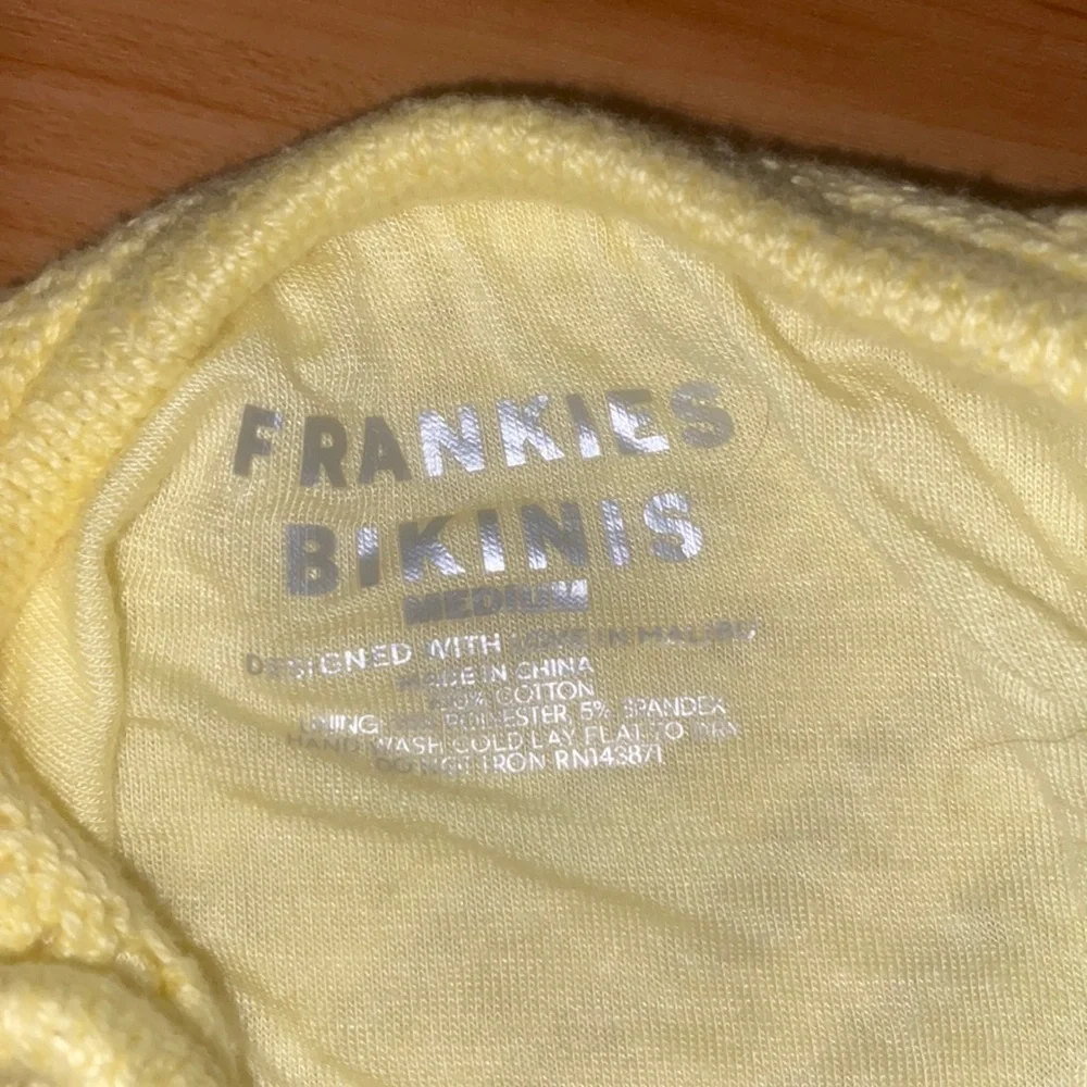 Frankie’s Bikinis Tide Crochet Cheeky Bikini Bottom - honey butter